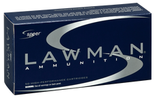 Speer Lawman Clean-Fire, 9mm, TMJ, 124 Grain, 50 Rounds